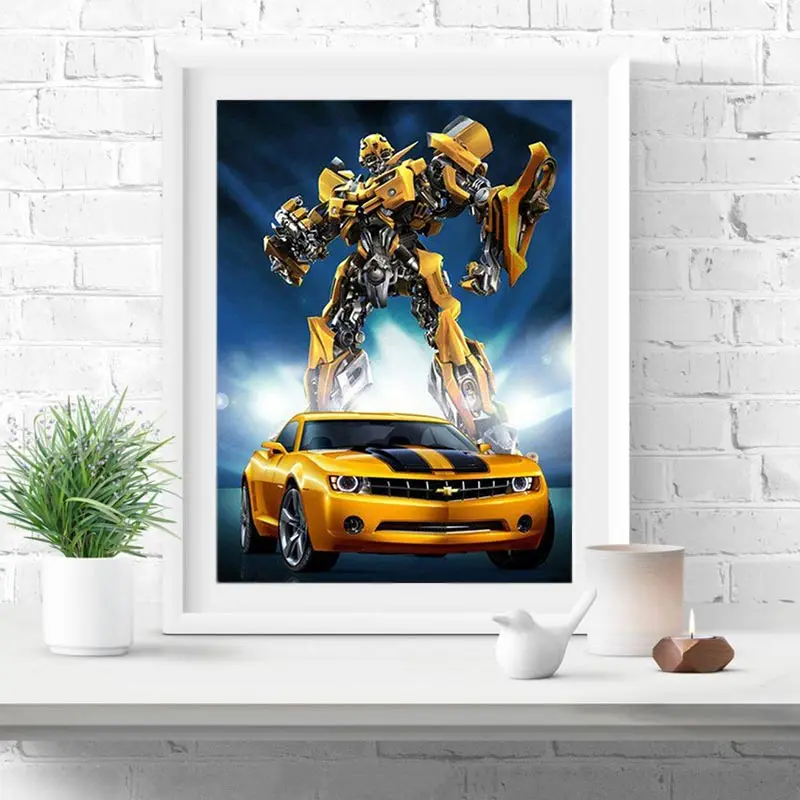5D DIY Diamond Painting Painted Transformers & Car Diamond Embroidery Mosaic Rhinestone Cross stitch Crafts Home Decoration