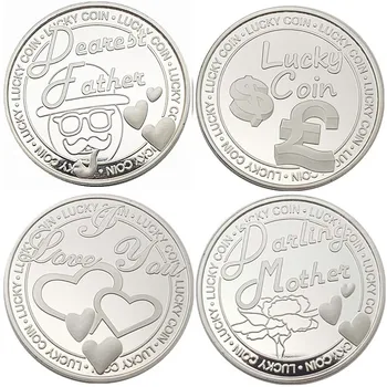 

Wholesale Commemorative Coin Lucky Love Words Romance Couple Happiness Insect Collection Arts Gifts Souvenir