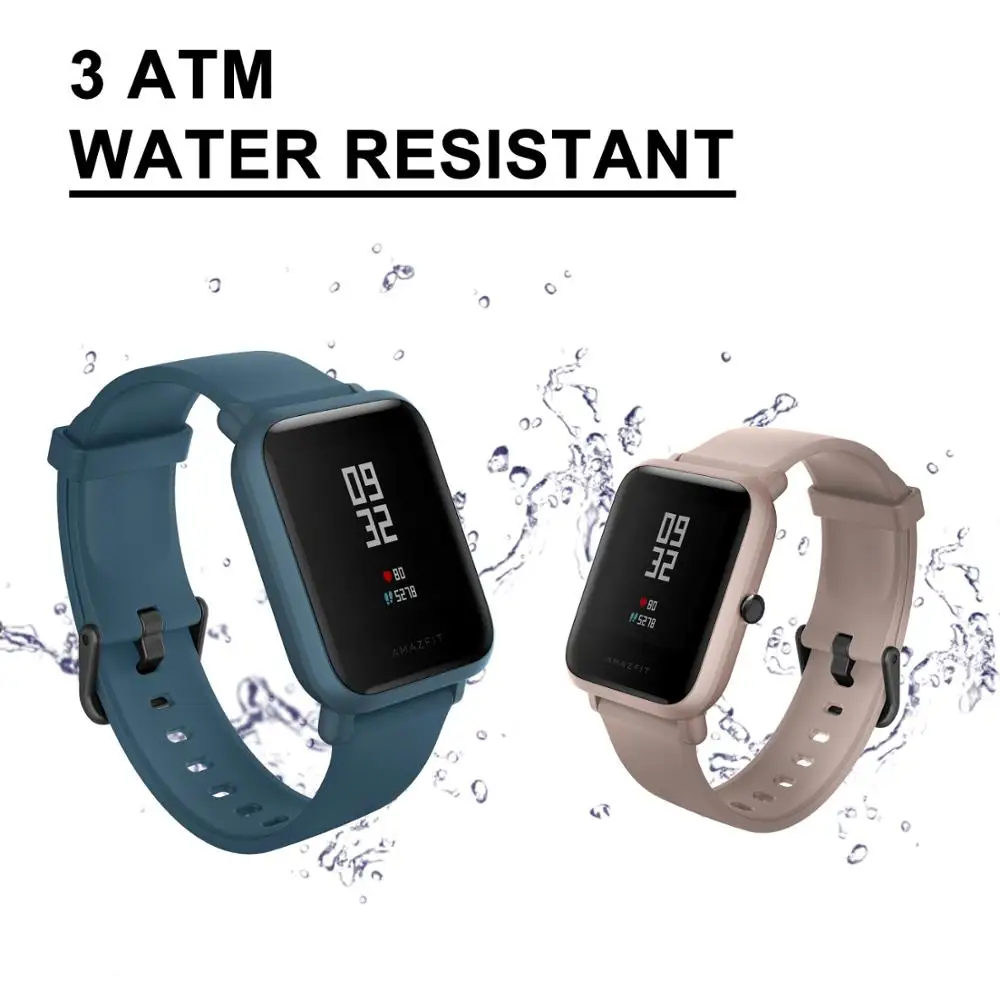 Amazfit Bip lite многоязычные Смарт-часы Пульс 45 дней Срок службы батареи 3 АТМ водонепроницаемые спортивные часы