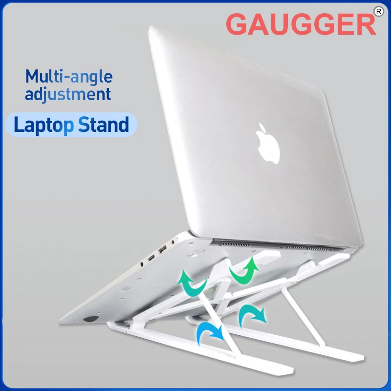 

Adjustable Laptop Stand Multi-Angle Stand Compatible for MacBook Pro/Air, Dell XPS, HP, Lenovo More 10-17" Lightweight Laptops