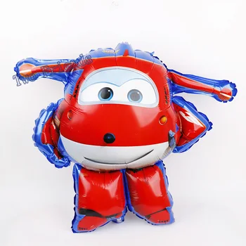 

1pc Large 3D Super Wings helium Foil Balloon SuperWings Globos Birthday Party Decorations Kids Toys Air Inflatable