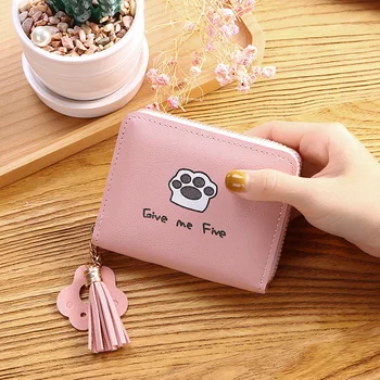 

Nian New Style Korean-Style Women'S Wallet Zipper Bag Card Holder Purse Simple Versatile Fashion Hand