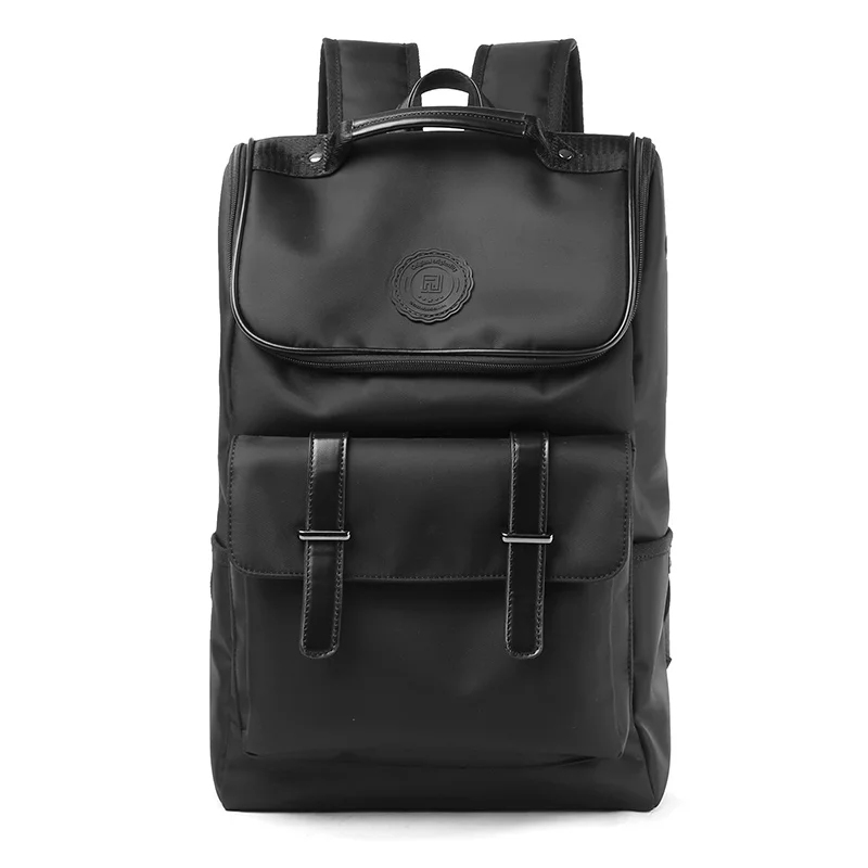 MOYYI, высококачественный мужской рюкзак, защищенный от брызг, Mochila, 14 дюймов, рюкзак для ноутбука, Оксфорд, сумка для путешествий на открытом воздухе, рюкзак - Цвет: Black