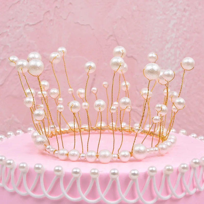 Mode Joyeux Anniversaire Gateau Topper Princesse Partie Reine Couronne Mariage Gateau Fournitures Cuisson Decoration Pour Enfants Fille Fete Aliexpress Maison Animalerie