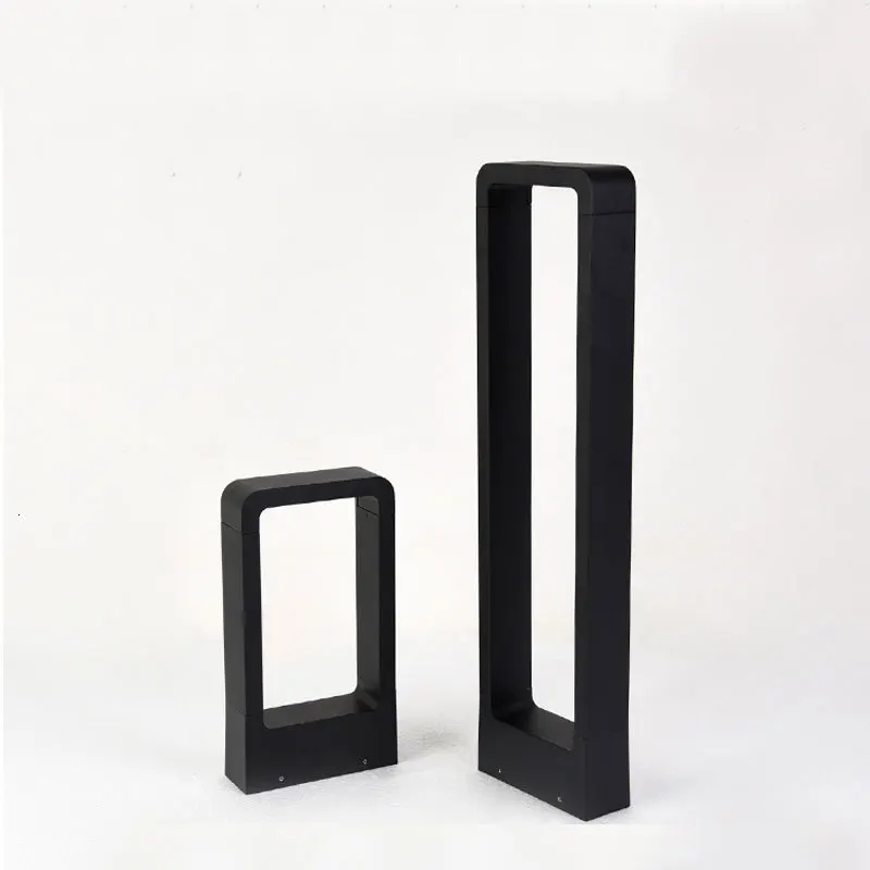 

Modern Square Black Led Bollard Lawn Light table lamp