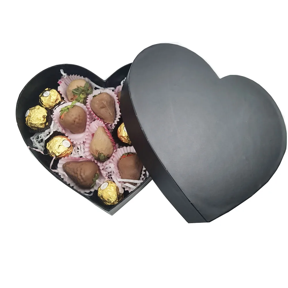 Clear Plastic Chocolate Strawberry Boxes - 5 Pack 12x5x2 Inch Display Containers For Holidays & Events