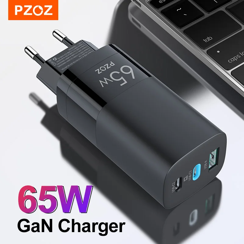 PZOZ 65W GaN зарядное устройство Quick Charge 4,0 3,0 Type C PD USB зарядное устройство Быстрая зарядка USB C для переключателя MacBook Air iPad Pro Samsung Note|Зарядные устройства|   | АлиЭкспресс