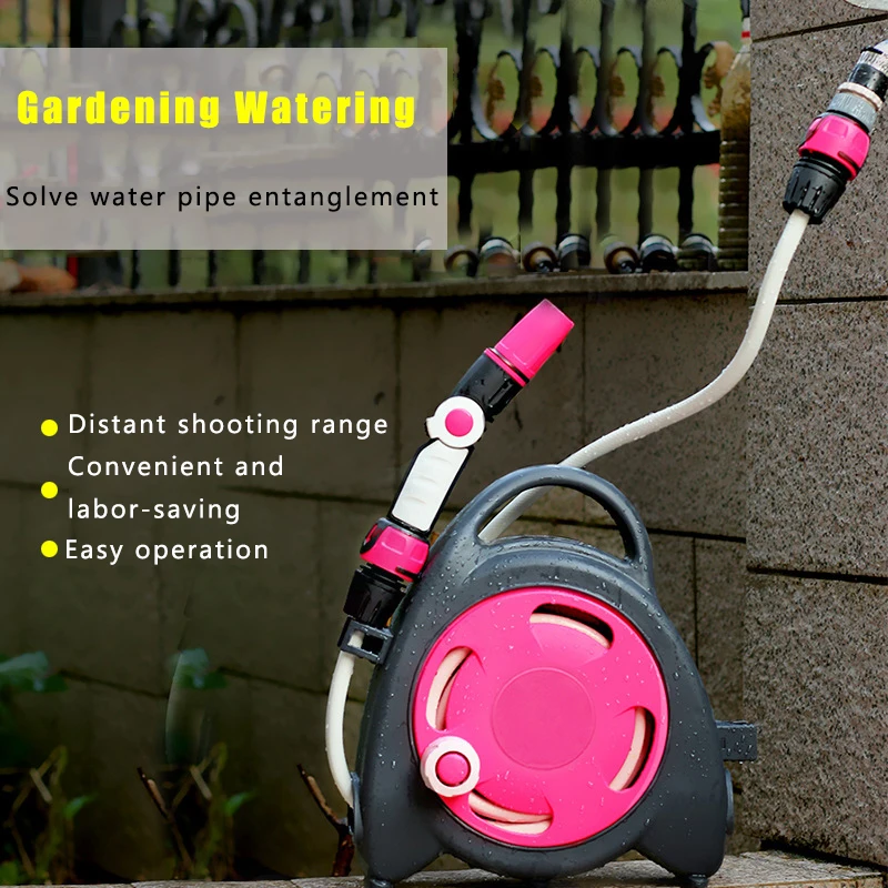 

High Pressure Washing Water Gun Water Grab Domestic Water Pipe Hose Sprinkler Gardening Storage Rack Water Pipe Truck