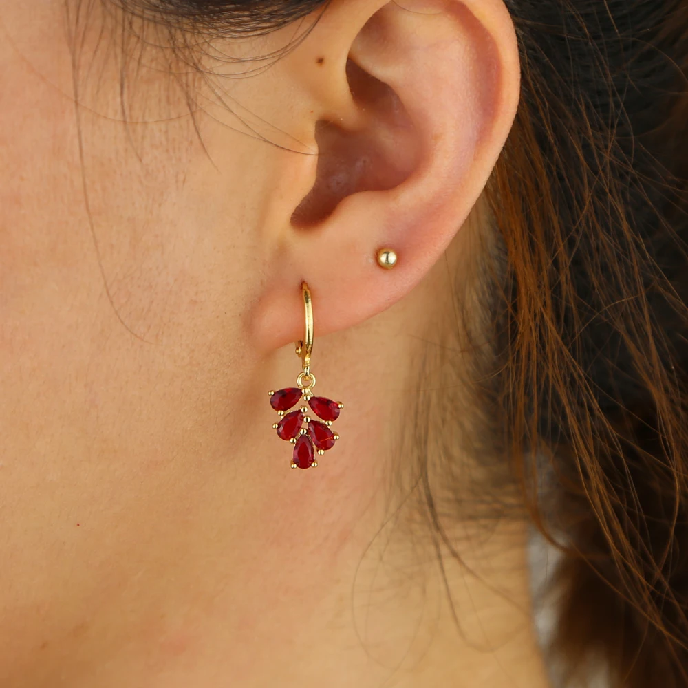brass H EARRING (10)