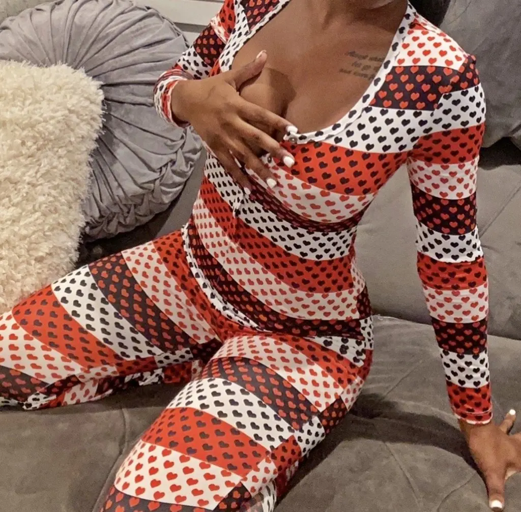 hirigin Women 2020 Autumn Cute Long Sleeve Jumpsuits Sleepwear Female Buttons Printed Pattern Leotard Sexy Rompers Homewear hirigin Women 2020 Autumn Cute Long Sleeve Jumpsuits Sleepwear Female Buttons Printed Pattern Leotard Sexy Rompers Homewear