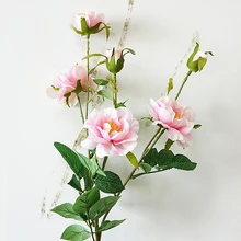 Розы Цветочные украшения из шелка Букет Искусственный традиционный искусство Ремесло Свадьба