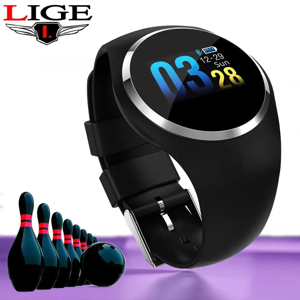 

LIGE fashion Smart Watch Men Women Waterproof Heart Rate Monitoring Blood Pressure Fitness Tracker Men Sports Portable Watch+box
