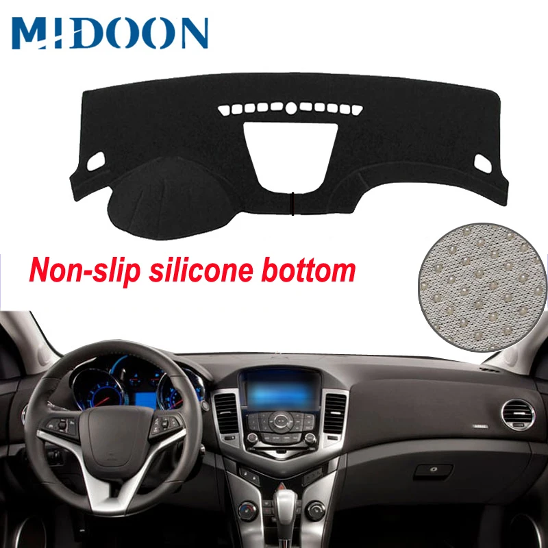 

MIDOON Car Dashboard Cover Dash Mat For Chevrolet Cruze 2009 -2013 2014 Have A Storage Box Non-slip Pad Carpet Anti-UV Sun Shade