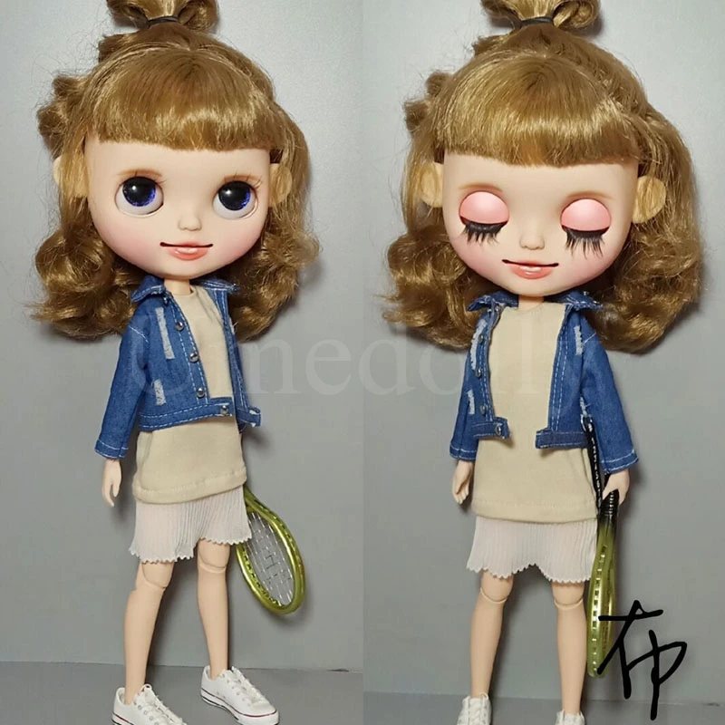 1 шт. Модная Джинсовая Одежда для кукол Blyth Azone S OB 24|Куклы| |