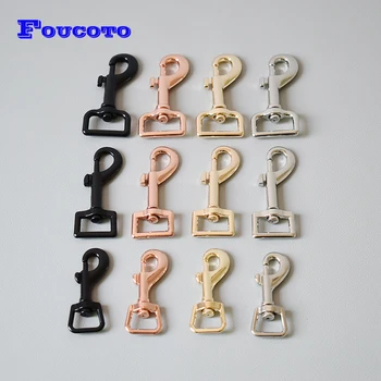 

100pcs/lot 15mm 20mm 25mm 30mm Metal swivel lobster clasp snap hook belt buckle paracord bags DIY dog leash pet rope accessories