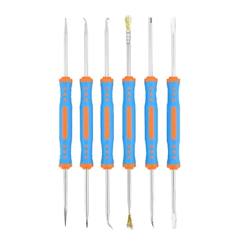 

SHGO HOT-6Pcs/Set Solder Assist Precision Electronic Components Welding Grinding Cleaning Repair Tool Kit Assembly Work Hand Too