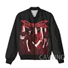 New Fashion  Women/Men's  3D Print  Dismember  Band  Zipper Bomber Jackets Men Overcoat Mens Coat Zip Up Jackets 4