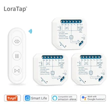 Tuya akıllı yaşam perde anahtarı modülü uzaktan kumanda panjur panjur RF + WIFI App zamanlayıcı Google ev Aelxa Echo akıllı ev