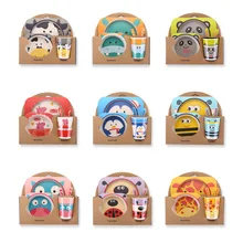 Special Price Baby Tableware Lovely Cartoon Children Feeding Dishes Kids Dish Bamboo Fiber Dinnerware Set With Bowl Fork Cup Spoon Plate 5Pcs Special Price Baby Tableware Lovely Cartoon Children Feeding Dishes Kids Dish Bamboo Fiber Dinnerware Set With Bowl Fork Cup Spoon Plate 5Pcs