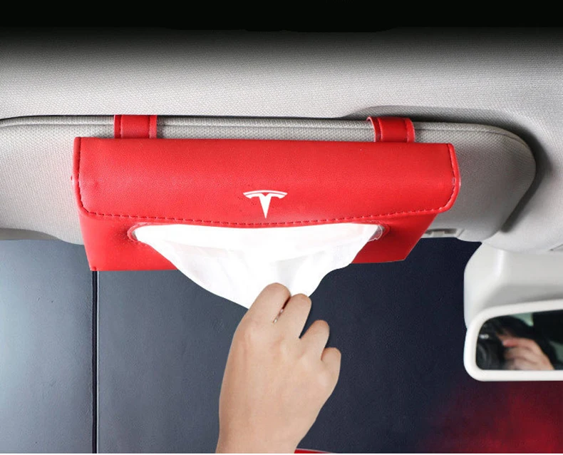 特斯拉遮阳板纸巾盒5