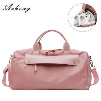 

Dames Roze Brief Reistas Grote Capaciteit Vrouwen Hand Bagage Travel Duffle Tassen Vrouwelijke Handtas Weekend Reis Toeristische