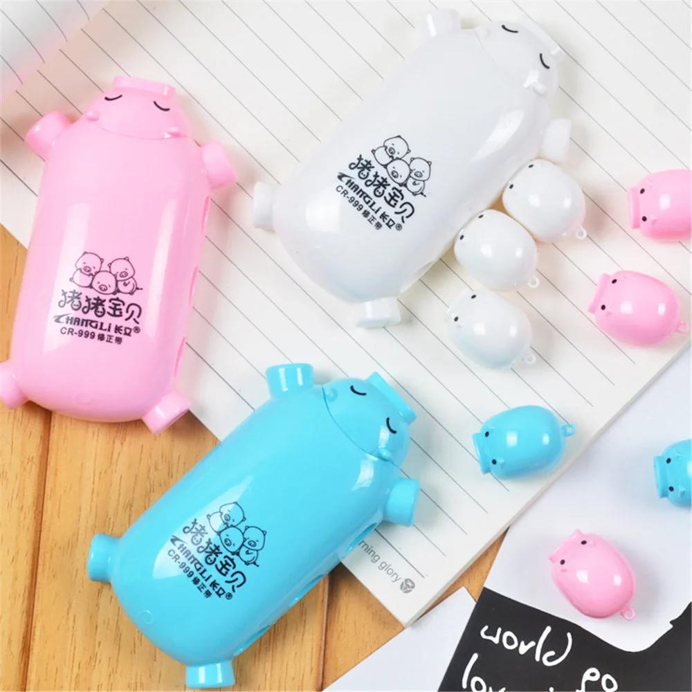 8 м с изображением мультипликационной свинки Корректирующая лента Kawaii