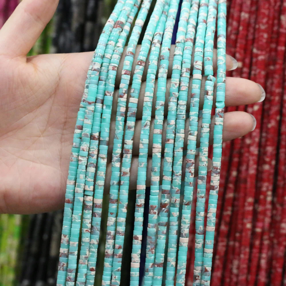 

2020 Natural stone agate crystal Column shape scattered beads string charm making for DIY necklace bracelet accessories 2x4 mm