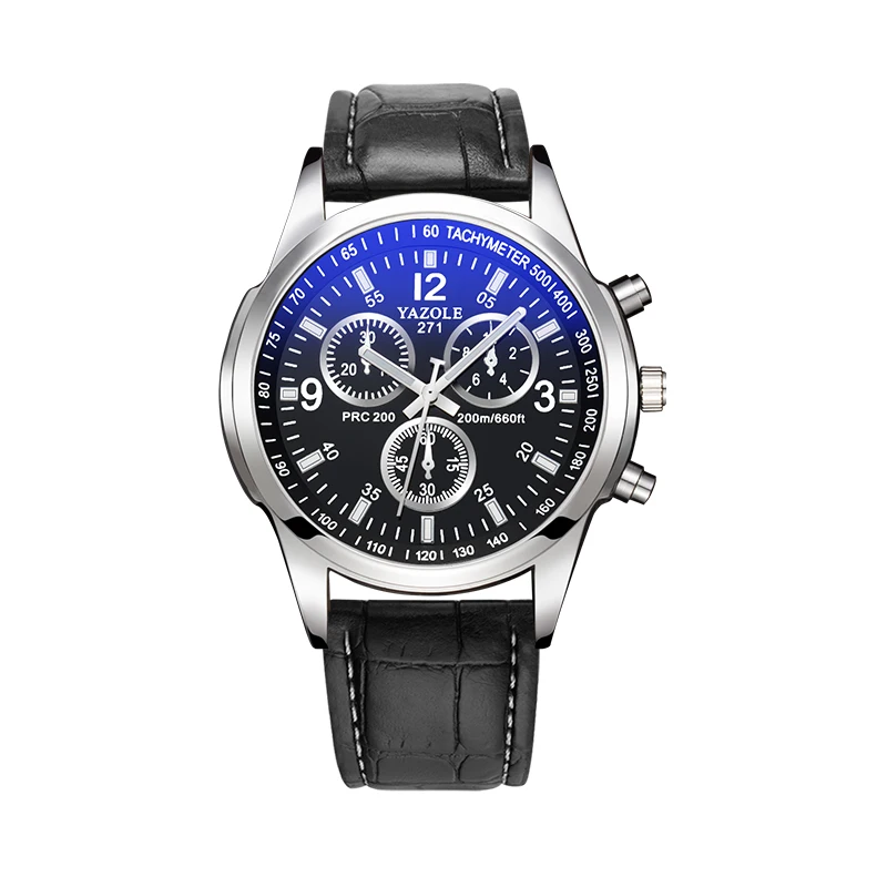Lorus Reloj de cuarzo analógico para hombre deportivo con pulsera de cuero  RM341FX9, Azul, Reloj de cuarzo