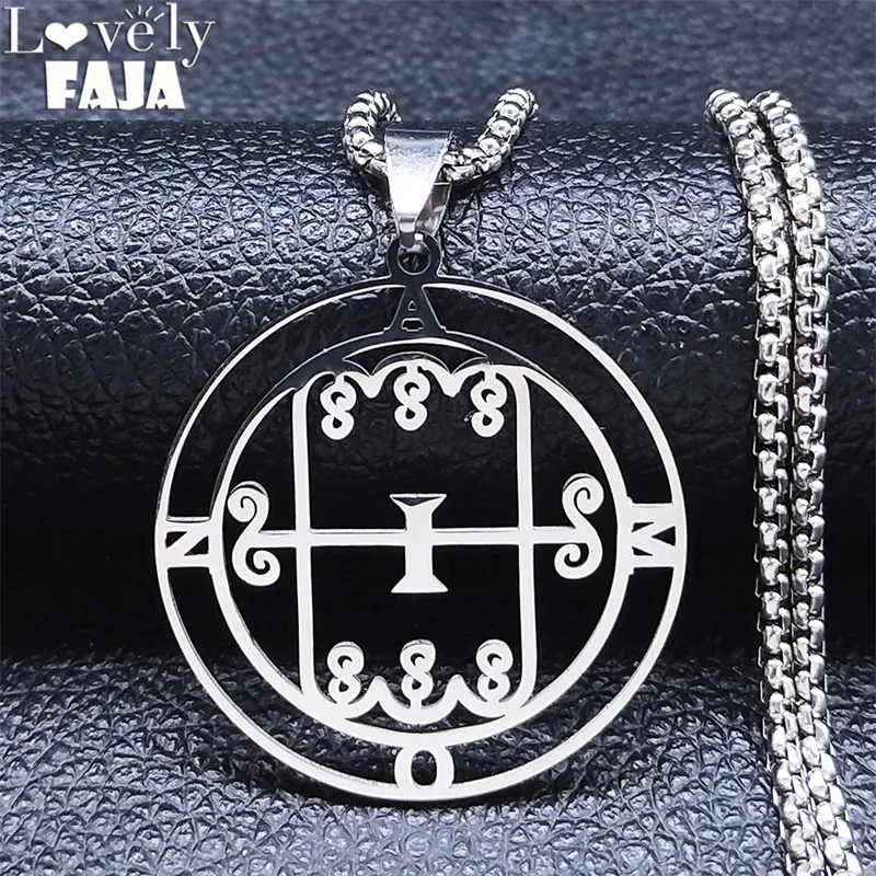 Коллекция 2022 года ожерелья Paimon sceal Sigil of Amon Seal сатана из нержавеющей стали