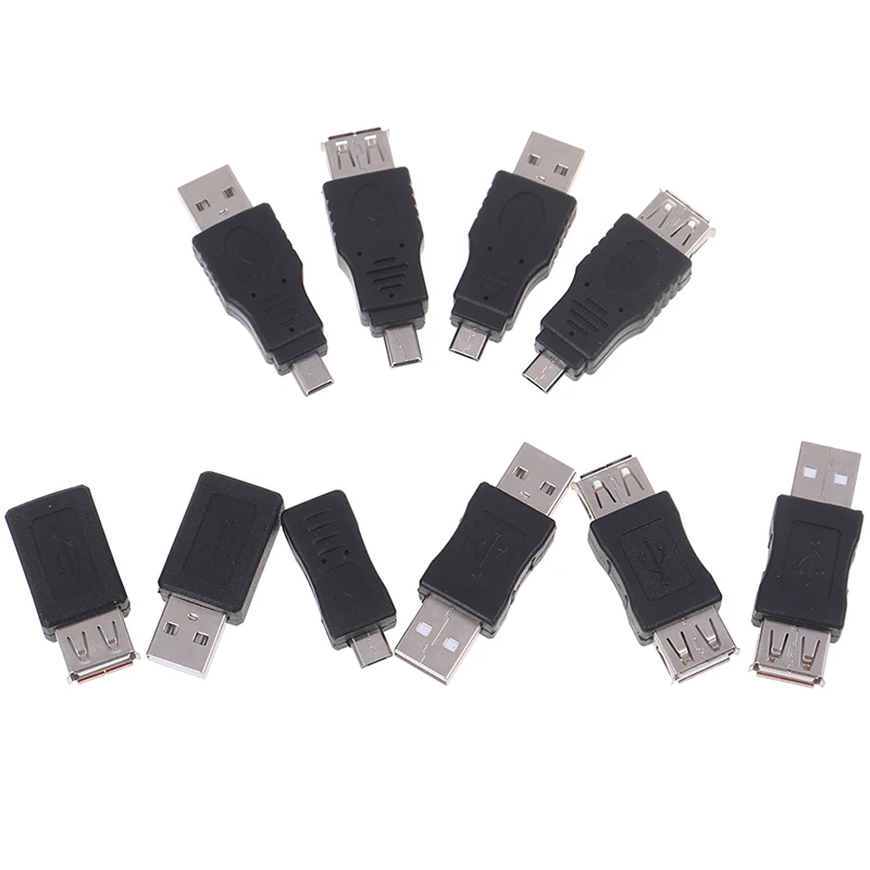 10 шт./компл. OTG USB мужчина к женскому Micro USB мини-чейнджер адаптер конвертер адаптер USB гаджеты