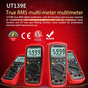

UNI-T UT139E True RMS Digital Multimeter LPF pass filter LoZ Temperature test