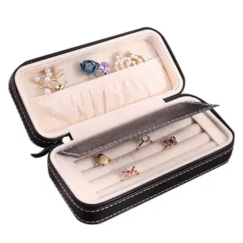 

Simple Zipper Leather Watch Jewelry Ring Stud Storage Bag Watch Ring Storage Display Box Watch Bag