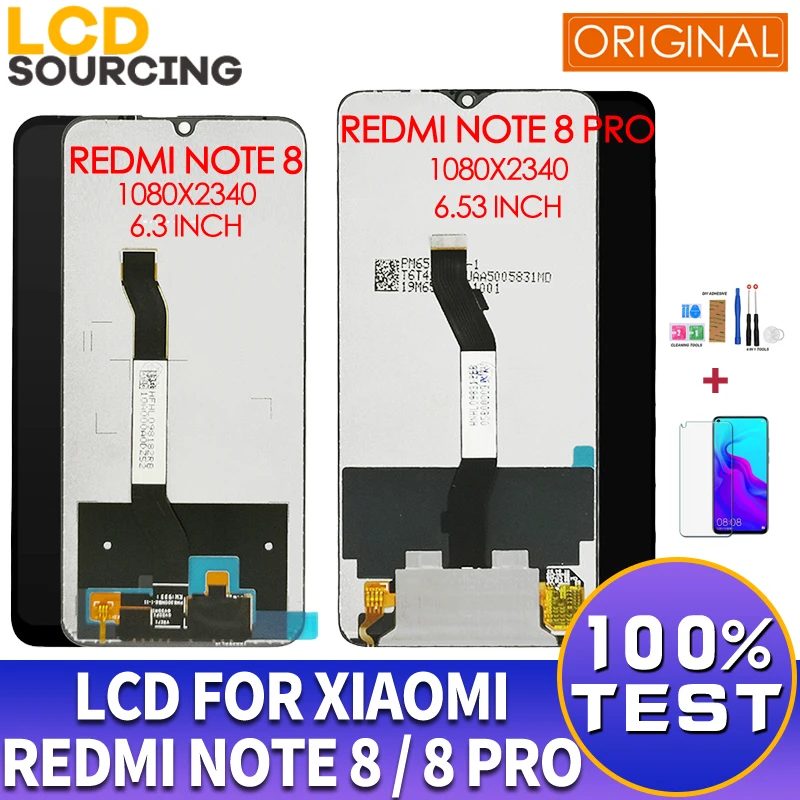 6," для Xiaomi Redmi Note 8 ЖК-дисплей M1908C3JH сенсорный экран дигитайзер 6,53" для REDMI NOTE 8 PRO lcd Замена NOTE8