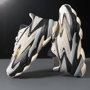 

Fashion Men's Casual Shoes Summer New Comfortable Breathable Lightweight Shoes Men Hard-Wearing Sweat-Absorbant Sneakers Male