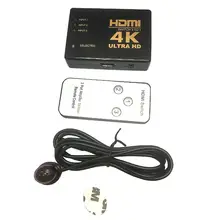 

4K@60Hz HDTV Switch 3 in 1 Out 3-Port HDTV Switcher Selector Supports 4K 3D HDCP2.2 HDTV2.0 HDR for Fire Stick 4K HDTV PS4