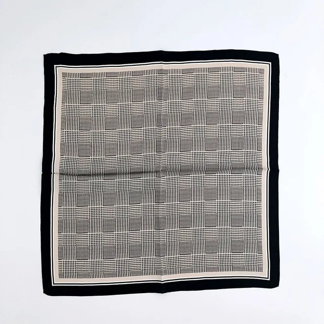 100% Pure Silk Floral Square Scarf Women Neck Hair Bandana