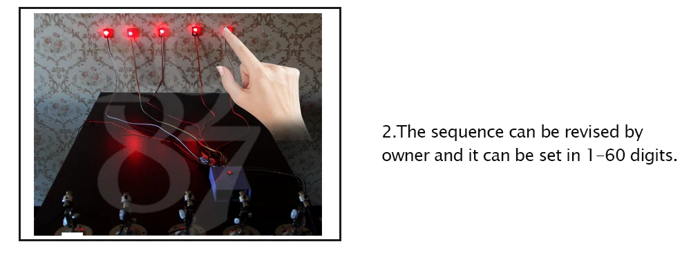 Takagism игра Опора Лазерная арфа для комнаты побег игра-головоломка подсказки устройство играть правильный ритм, чтобы разблокировать и