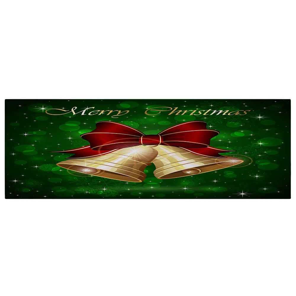 3D Рождество Санта Клаус Противоскользящий столовая камин пол коврик фланелевый ковер прочный Рождественское украшение для дома пол ковер#10