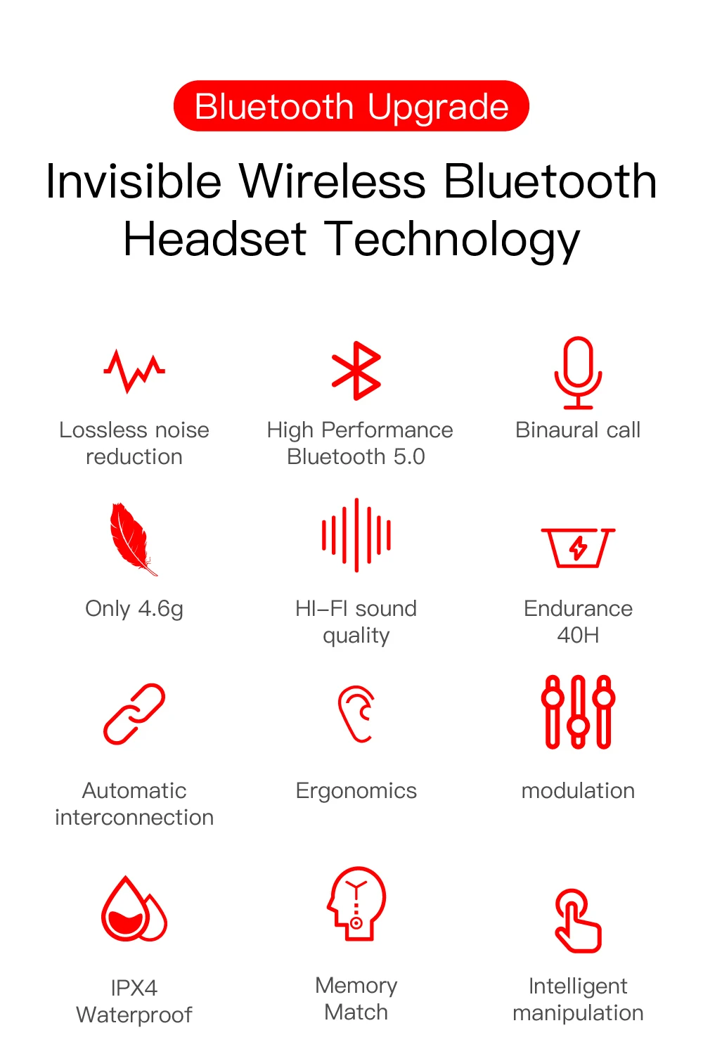 LEVANA E6S TWS Bluetooth 5.0 Headphones Stereo True Wireless Earbuds In Ear Handsfree Earphones sports headset For Mobile Phone