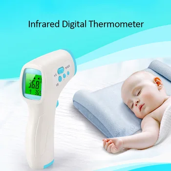 

Digital Baby Kids Adult Infrared Forehead Thermometer Body Temperature Meter Instruments Non-contact Body Fever IR Thermometer