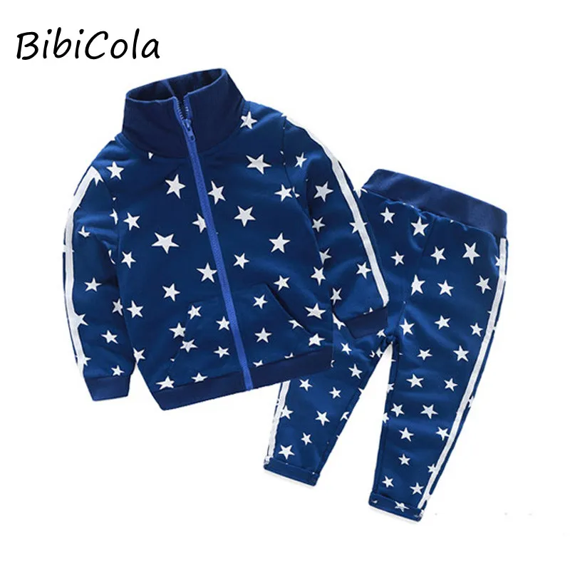 Комплект одежды для маленьких мальчиков и девочек BibiCola спортивный костюм со
