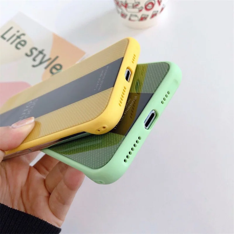 Новые чехлы LISCN из стекловолокна для iPhone X XR XsMax 7 8 6 6s Plus чехол iphone 11 11Pro Max