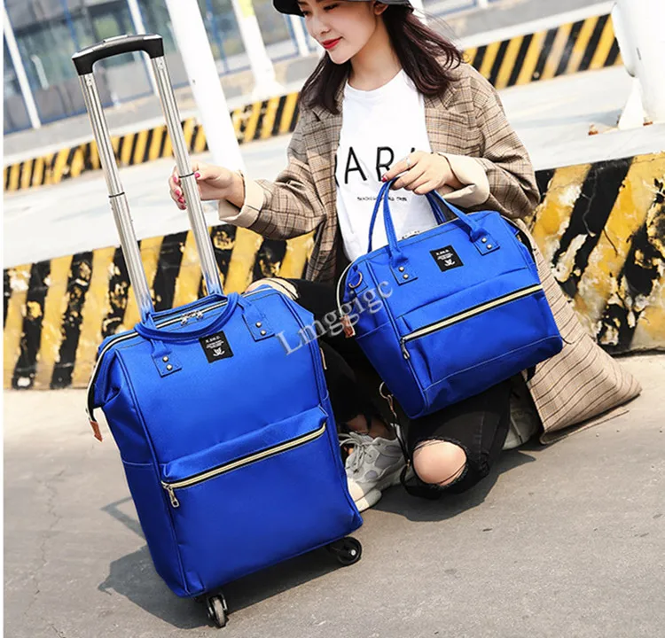 Комплект чемоданов из двух предметов чехол с сумочкой сумка ткани Оксфорд