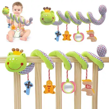 

Kidlove Carton Frog Prince Pacifier Hanging Spiral Toy for Baby Bed and Stroller