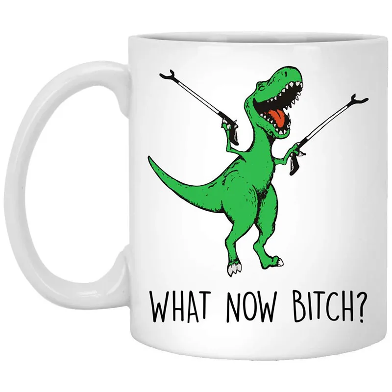 Кофейная кружка с изображением динозавра для сына и мальчика веселая T Rex крутые