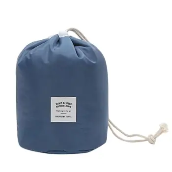 

Sky Blue Pink Rope Drawstring Bag Women Fashion Simple Style Large Capacity Drawstring Nylon Storage Bag Travel Cosmetic Bag /E