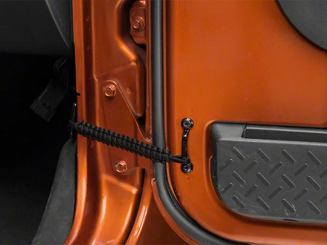 2 шт черные дверные ограничительные ремни сверхмощные ремни для Jeep Wrangler JK YJ TJ 07-19