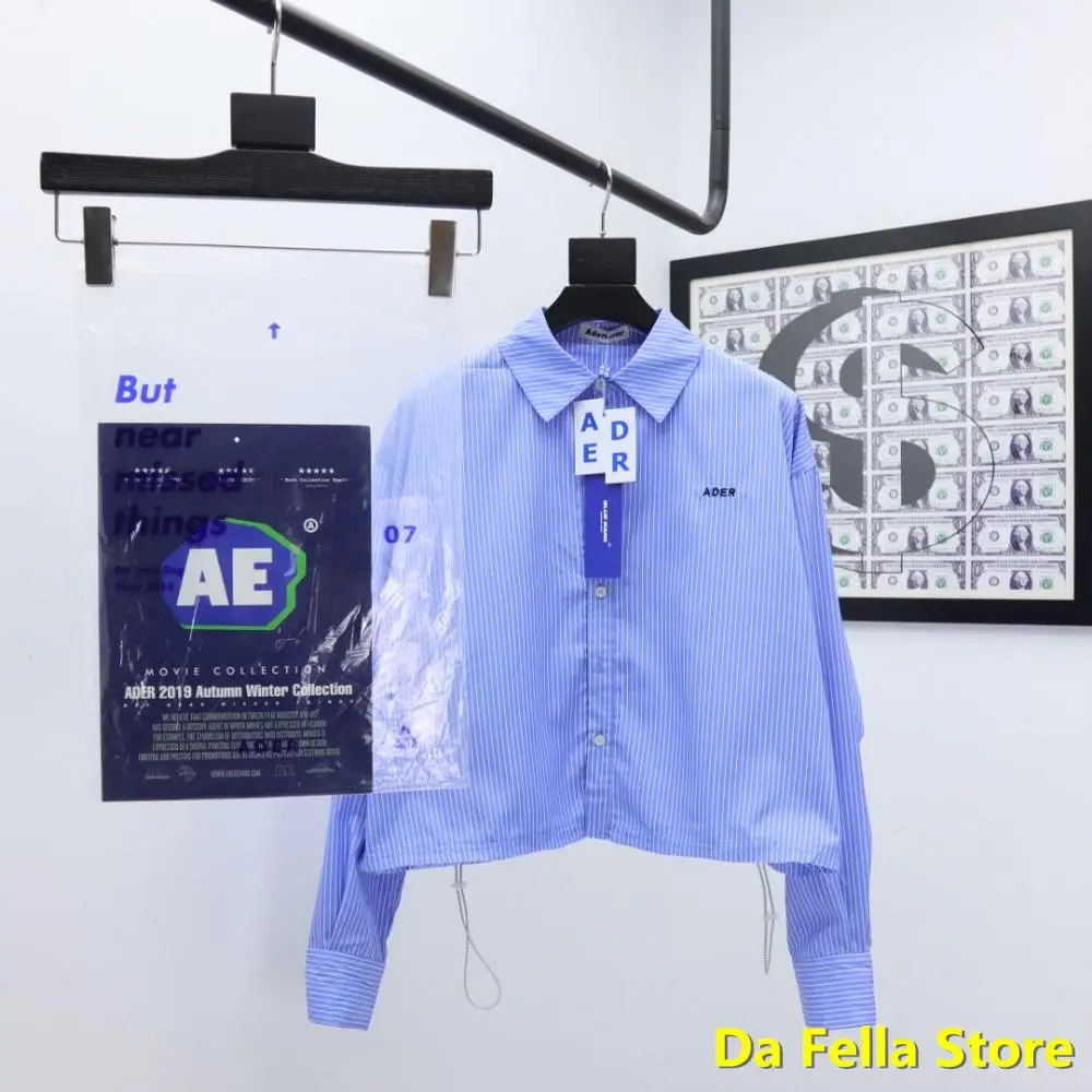 Purple Ader error Shirts 2020 Men Women Ader error Reda Crop Shirt High Quality Korean Style Adererror Blouse Full Stripe Purple Ader error Shirts 2020 Men Women Ader error Reda Crop Shirt High Quality Korean Style Adererror Blouse Full Stripe