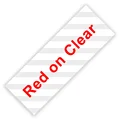 Red on Clear