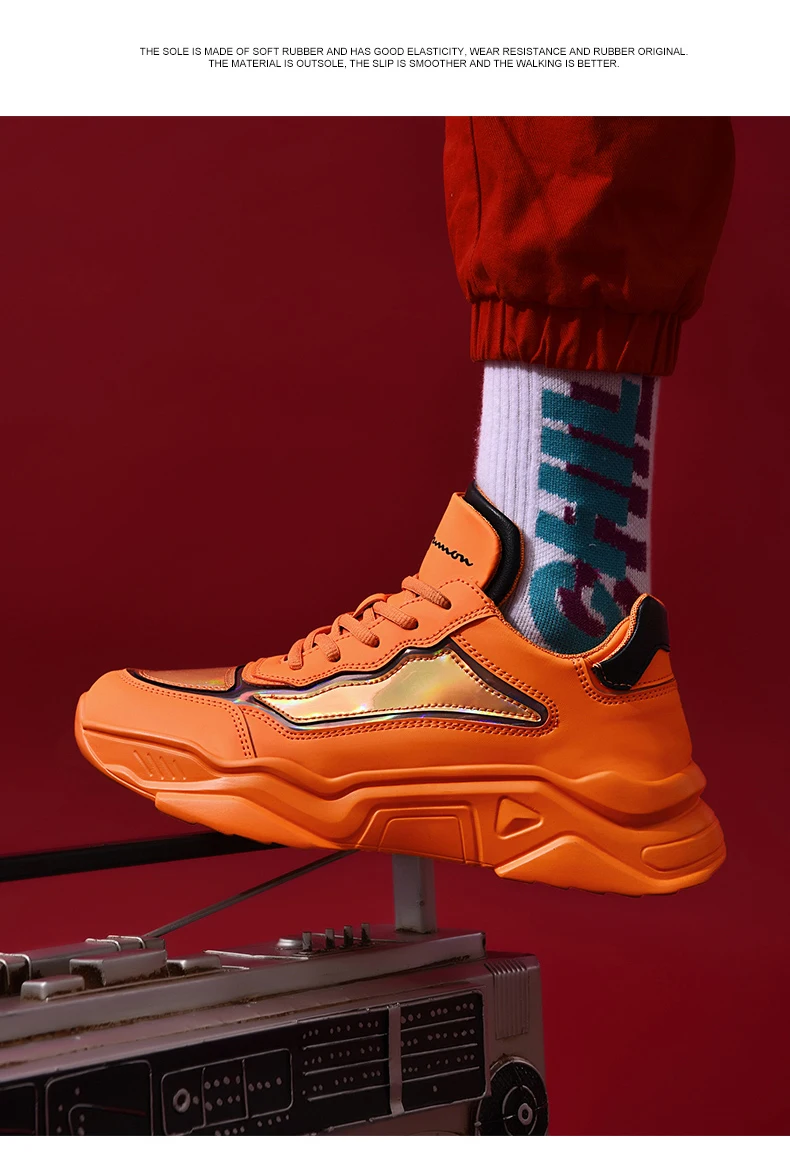 Легкие кроссовки для бега для мужчин водонепроницаемые мужские кроссовки уличная спортивная обувь на шнуровке мужская оранжевая Обувь Zapatillas Deporte Mujer